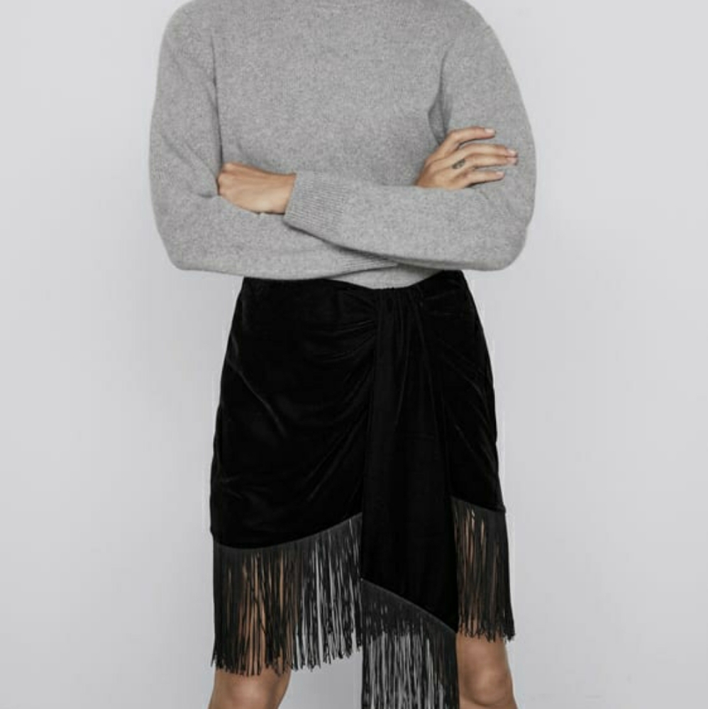 NWTs zara fringe skirt - Picture 2 of 5